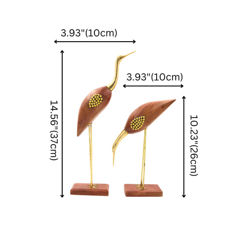 Natriel Wooden Swan Set